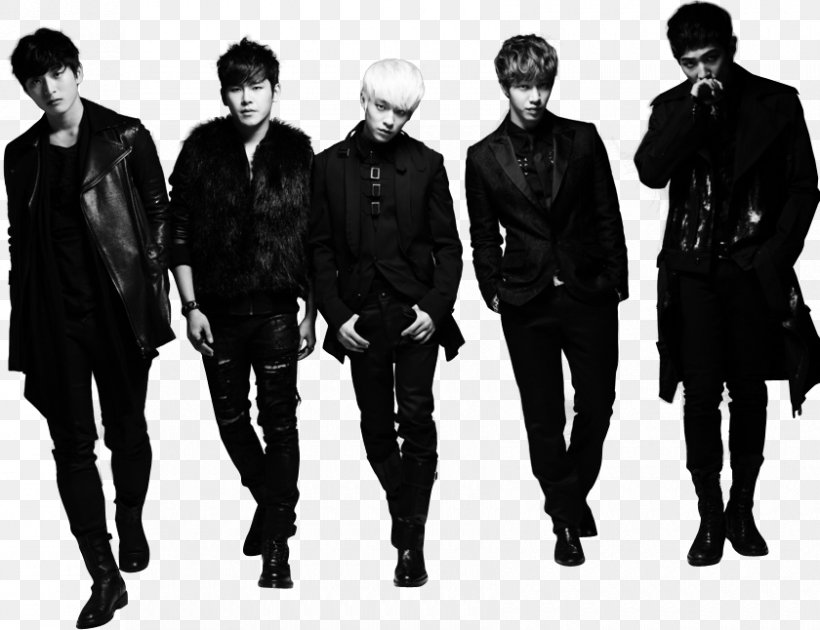 K-pop SBS Gayo Daejeon Dynamic Black Black And White B.A.P, PNG, 840x646px, Kpop, Bap, Black And White, Dynamic Black, Fashion Download Free