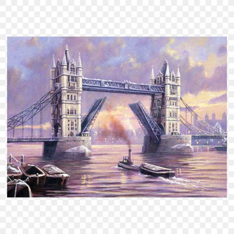 Tower Bridge Paint By Number Painting Art, PNG, 1000x1000px, Tower Bridge, Acrylic Paint, Art, Askartelu, Bridge Download Free