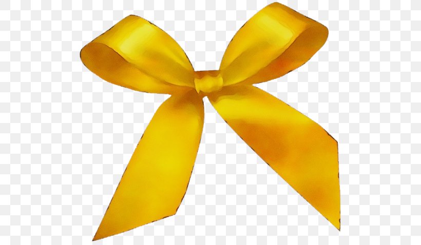 Yellow Ribbon Fashion Accessory Satin Hair Accessory, PNG, 550x478px, Watercolor, Fashion Accessory, Hair Accessory, Paint, Ribbon Download Free