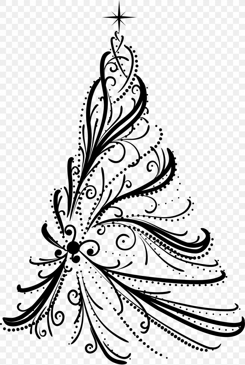 Christmas Tree Clip Art Product Spruce Cup, PNG, 3000x4471px, Christmas Tree, Blackandwhite, Botany, Christmas Day, Christmas Decoration Download Free