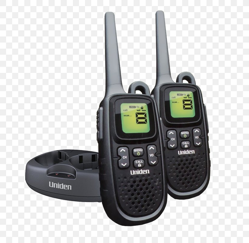 Walkie-talkie PMR446 Uniden Radio Telephone, PNG, 800x800px, 70centimeter Band, Walkietalkie, Aerials, Citizens Band Radio, Communication Download Free