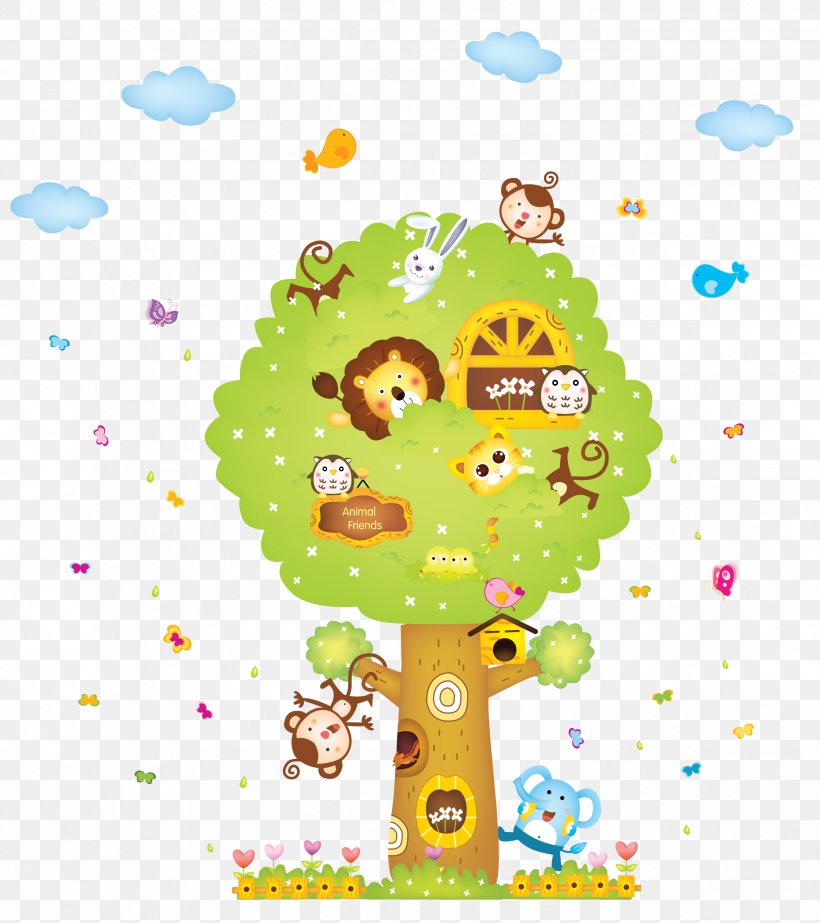 Wall Decal Sticker Children's Room Tree Nursery, PNG, 2242x2526px, Wall Decal, Area, Art, Bedroom, Cartoon Download Free