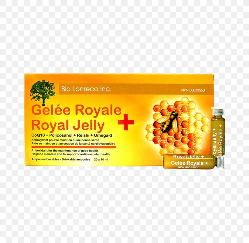 Dietary Supplement Royal Jelly Health Food Bio Lonreco Inc., PNG, 800x800px, Dietary Supplement, Ampoule, Biodegradation, Brand, Flavor Download Free