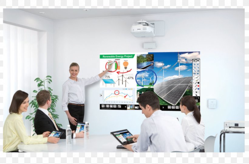 Multimedia Projectors Epson EB-1430Wi Epson BrightLink Pro 1430Wi 3LCD, PNG, 936x619px, Projector, Business, Collaboration, Communication, Digital Light Processing Download Free