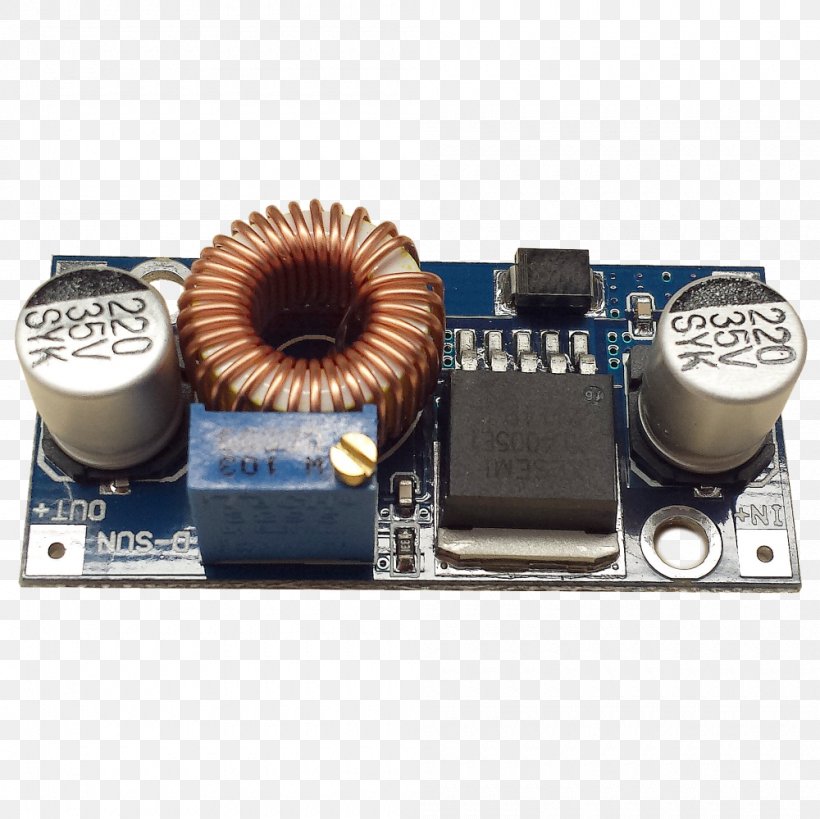 Power Converters Electronics Electronic Component Electronic Circuit Microcontroller, PNG, 1000x999px, Power Converters, Breadboard, Buck Converter, Circuit Component, Computer Component Download Free