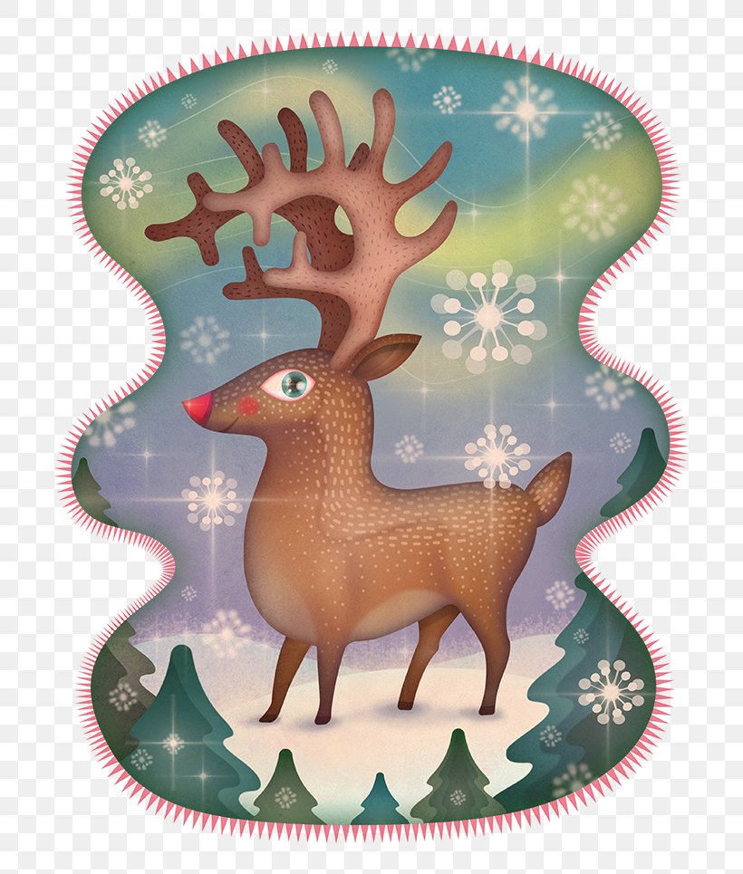 Reindeer, PNG, 700x965px, Reindeer, Antler, Behance, Cartoon, Christmas Ornament Download Free