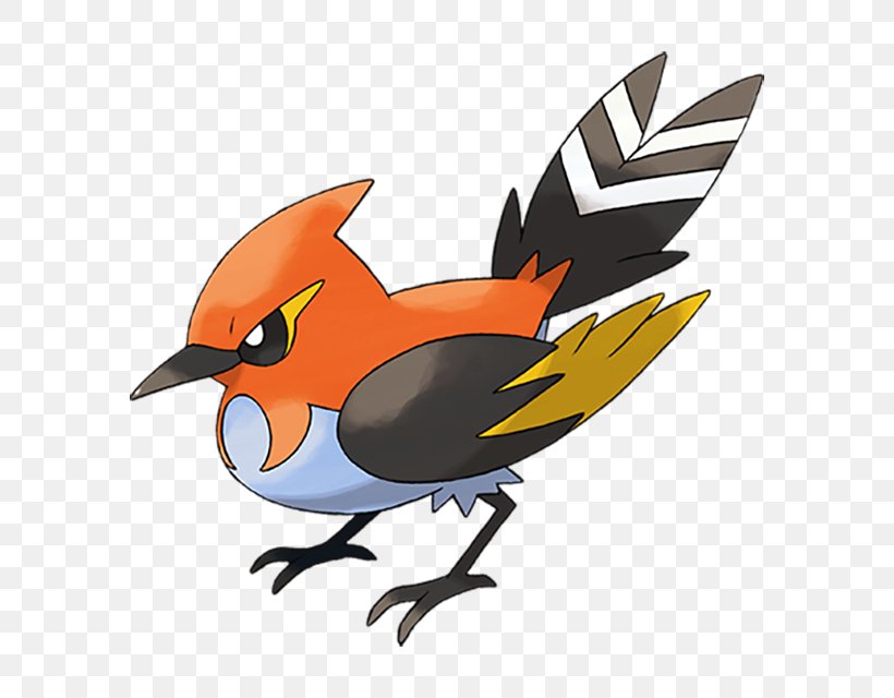 Fletchinder Talonflame Fletchling Flying Pidgey, PNG, 640x640px, Fletchinder, Beak, Bird, European Robin, Evolution Download Free