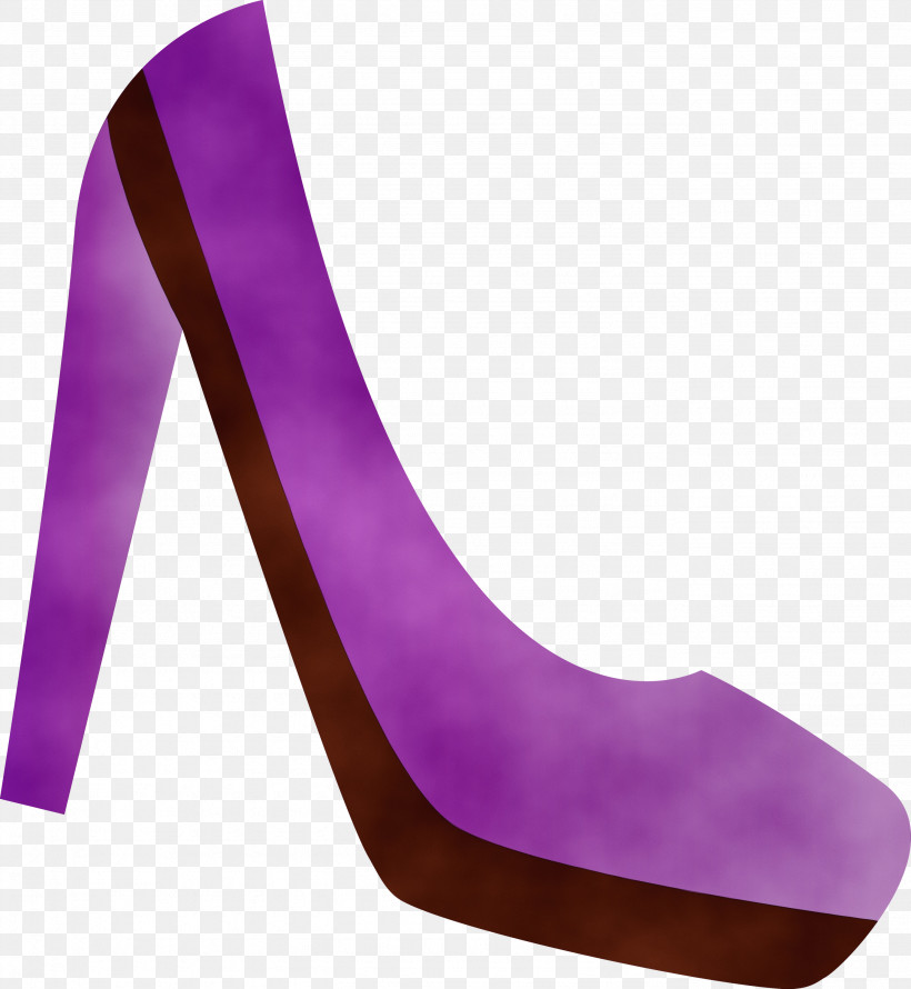 Shoe High-heeled Shoe Non-commercial Activity Purple Font, PNG, 2762x3000px, Watercolor, Commerce, Highheeled Shoe, Noncommercial Activity, Paint Download Free