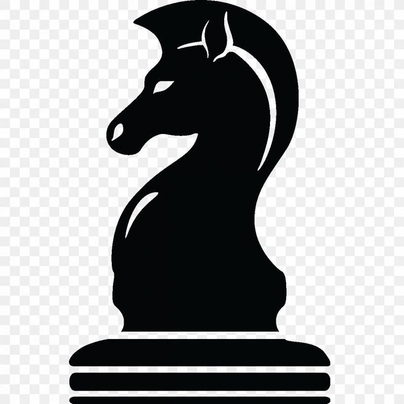 Chess Piece Knight Pawn Jeu Des Petits Chevaux, PNG, 1200x1200px, Chess, Adhesive, Black And White, Chess Piece, Dog Like Mammal Download Free