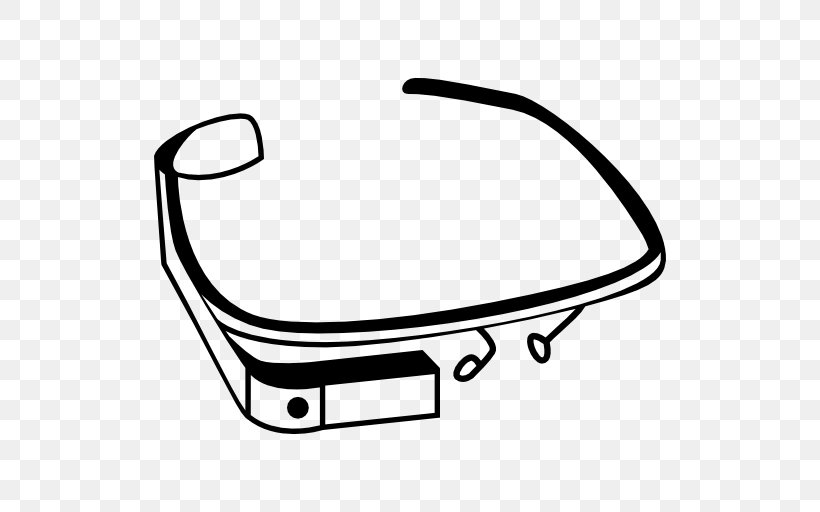Google Glass Glasses Google Photos, PNG, 512x512px, Google Glass, Area, Auto Part, Automotive Exterior, Black And White Download Free