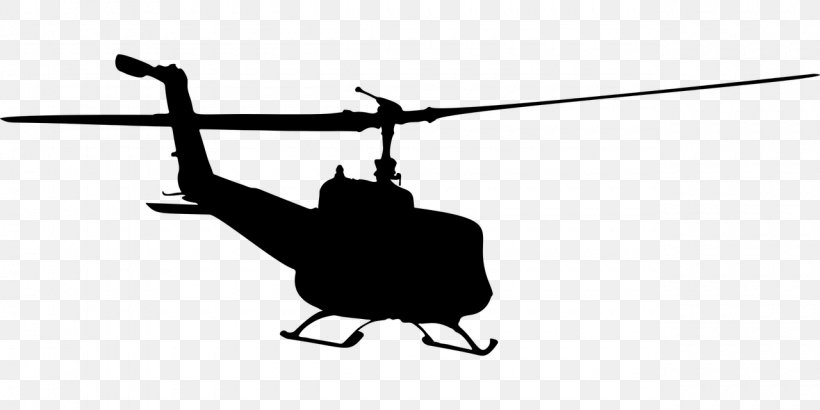 Helicopter Flight Fixed-wing Aircraft Silhouette Clip Art, PNG, 1280x640px, Helicopter, Aircraft, Aviation, Black And White, Drawing Download Free