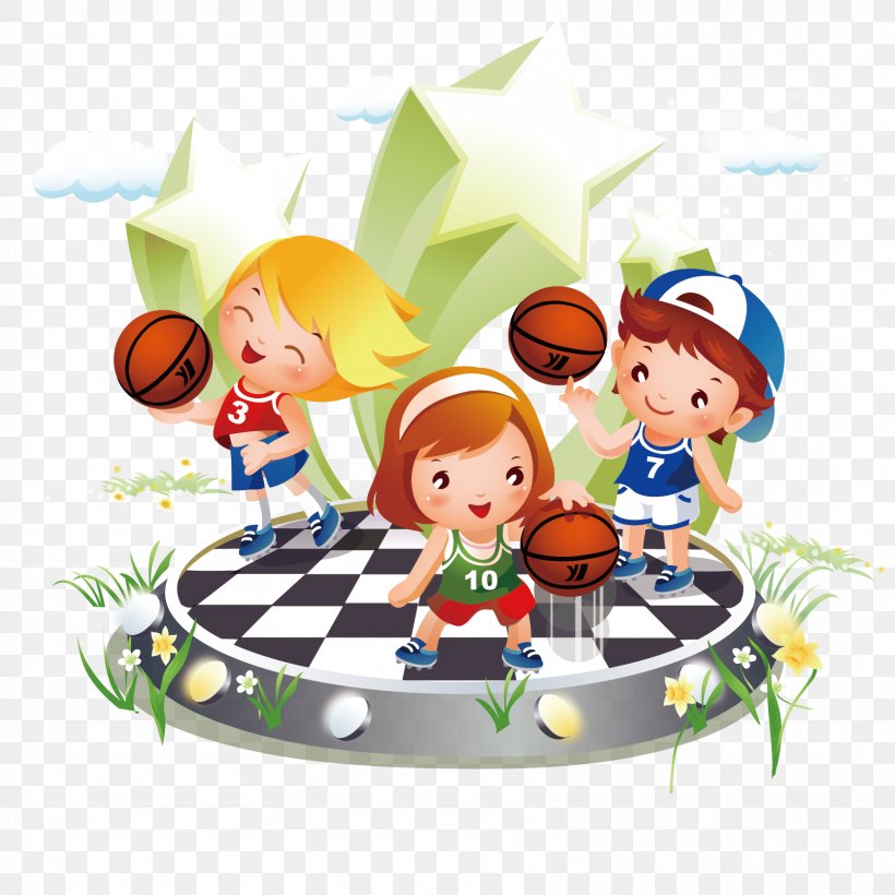 Basketball Sport Child Illustration, PNG, 1667x1667px, Basketball, Art, Cartoon, Child, Cuisine Download Free