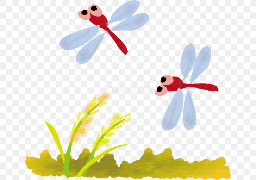 Butterfly Akatombo Illustration Image Cartoon, PNG, 660x576px, Butterfly, Animal Figure, Autumn, Cartoon, Damselfly Download Free