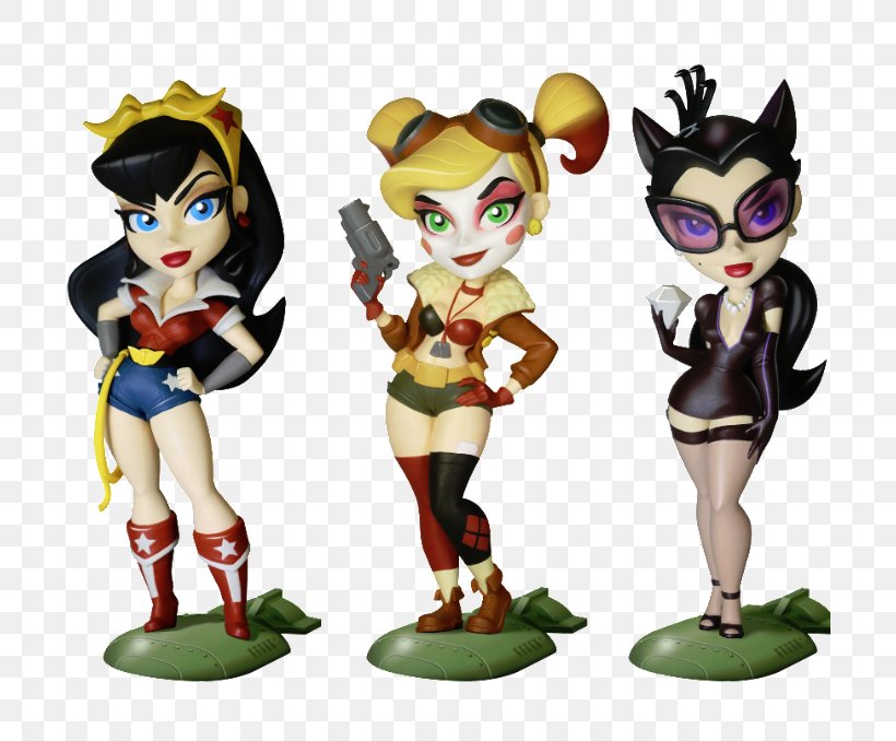 Harley Quinn Wonder Woman DC Comics Bombshells Catwoman Poison Ivy, PNG, 700x678px, Harley Quinn, Action Figure, Action Toy Figures, Batwoman, Black Canary Download Free