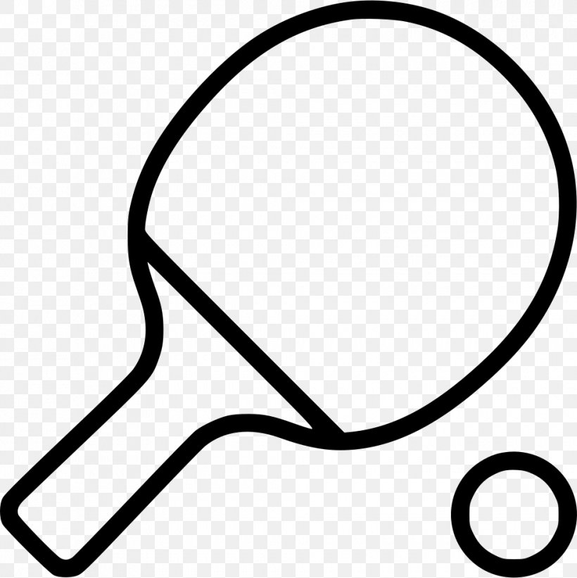 Ping Pong Paddles & Sets Sport, PNG, 980x982px, Pong, Area, Black, Black And White, Line Art Download Free