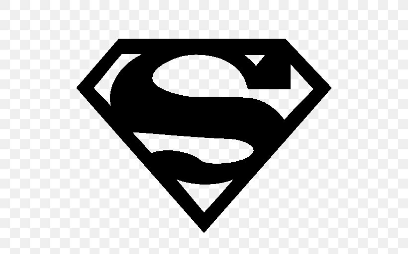 Superman Logo Clark Kent Supergirl, PNG, 512x512px, Superman, Area, Black And White, Brand, Clark Kent Download Free