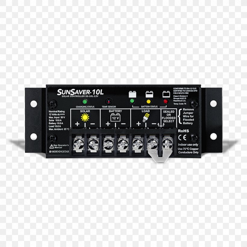 Battery Charge Controllers Pulse-width Modulation Solar Power Ampere Maximum Power Point Tracking, PNG, 1200x1200px, Battery Charge Controllers, Ampere, Audio, Audio Crossover, Audio Equipment Download Free