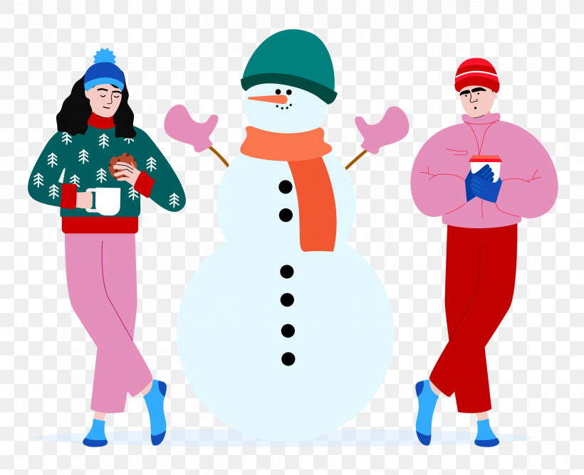 Christmas Winter Snowman, PNG, 2500x2039px, Christmas, Bauble, Behavior, Cartoon, Christmas Day Download Free