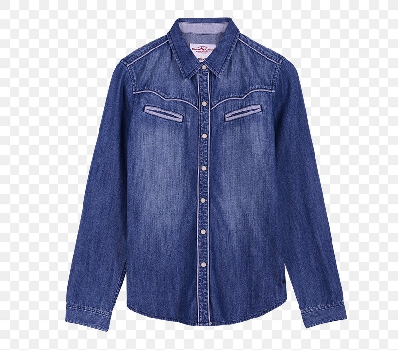 Denim Jeans Blouse Jacket Overcoat, PNG, 800x722px, Denim, Blouse, Blue, Button, Clothing Download Free