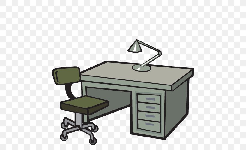 Desk Furniture Illinois School Supply Co Cartoon Clip Art, PNG, 500x500px, Desk, Cartoon, Chair, Drawing, Furniture Download Free