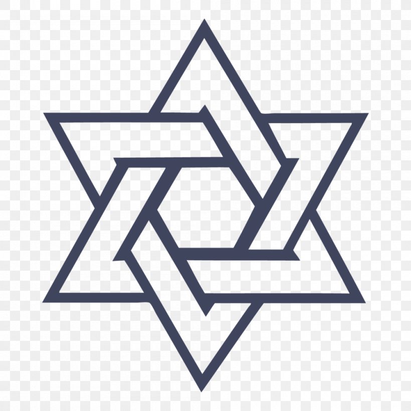 Star Of David Judaism Jewish Symbolism Jewish People, PNG, 1000x1000px, Star Of David, Area, Black And White, David, Hanukkah Download Free