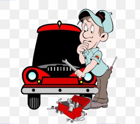 Car Repair Man - Cartoon Auto Mechanic PNG