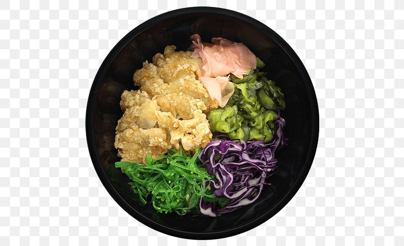 Sushi Poke Japanese Cuisine Take-out Sashimi, PNG, 500x500px, Sushi, Cauliflower, Cruciferous Vegetables, Cuisine, Dish Download Free