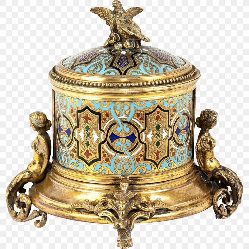 Antique Casket Box Champlevé Vitreous Enamel, PNG, 1120x1120px, Antique, Artifact, Box, Brass, Bronze Download Free