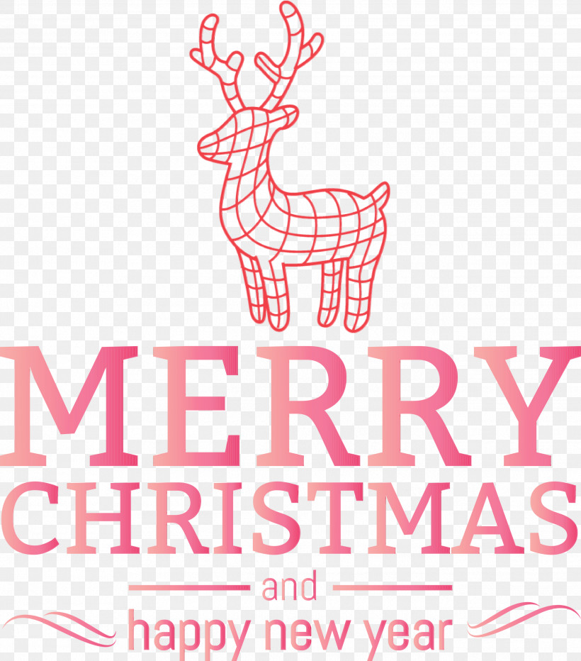 Reindeer, PNG, 2639x3000px, Happy New Year, Biology, Deer, Line, Meter Download Free