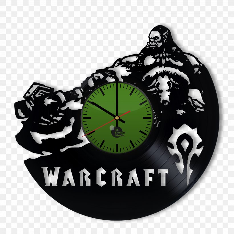 Durotan World Of Warcraft T-shirt Sticker Clock, PNG, 4016x4016px, Durotan, Brand, Clock, Heat Transfer Vinyl, Logo Download Free