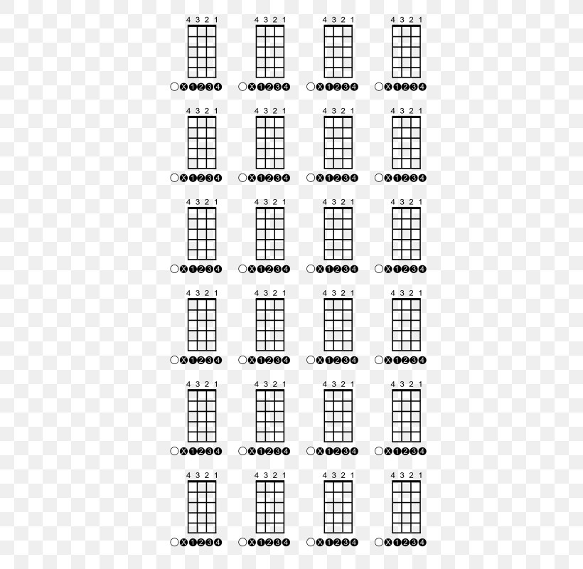 Ukulele Guitar Chord Bass Guitar Chord Chart, PNG, 566x800px ...