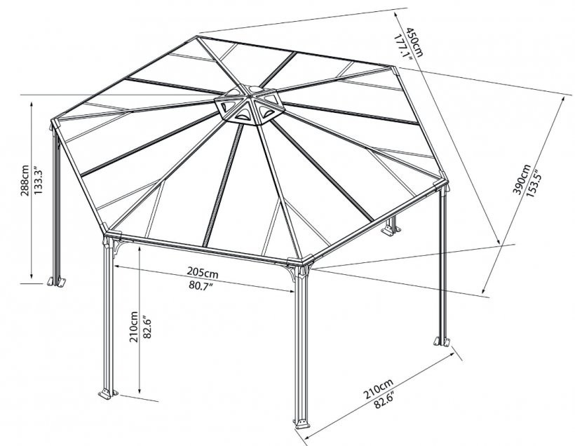 Gazebo Garden Gutters Roof Palram Industries (1990), PNG, 1115x865px, Gazebo, Aluminium, Area, Awning, Black And White Download Free