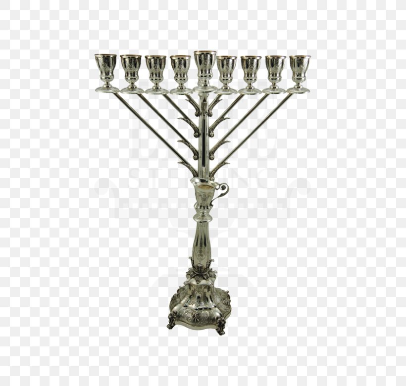 Menorah Hanukkah Elite Sterling Chabad Candlestick, PNG, 585x780px, Menorah, Brass, Candle, Candle Holder, Candlestick Download Free
