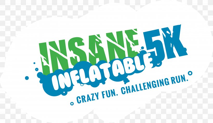 Insane Inflatable 5K Running 5K Run YouTube Hope Sports Complex, PNG, 3600x2086px, 5k Run, Insane Inflatable 5k, Brand, Lansing, Logo Download Free
