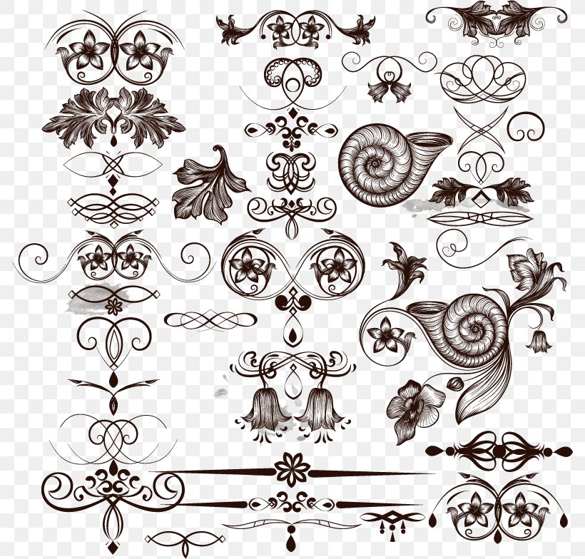 Motif Visual Design Elements And Principles, PNG, 786x784px, Motif, Art, Black And White, Calligraphy, Chemical Element Download Free