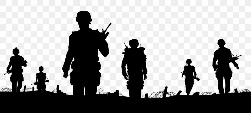 Vector Graphics Soldier Silhouette Clip Art Illustration, PNG, 1024x461px, Soldier, Army Men, Blackandwhite, Crowd, Gesture Download Free