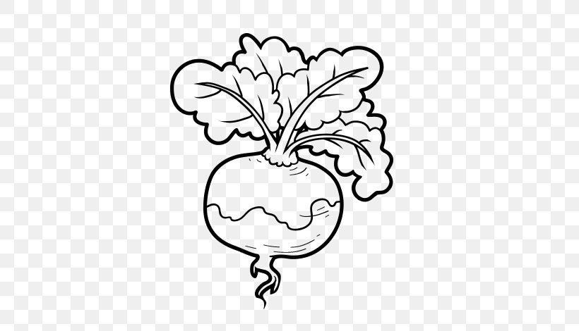 Vegetarian Cuisine Turnip Drawing Vegetable Coloring Book, PNG, 600x470px, Watercolor, Cartoon, Flower, Frame, Heart Download Free