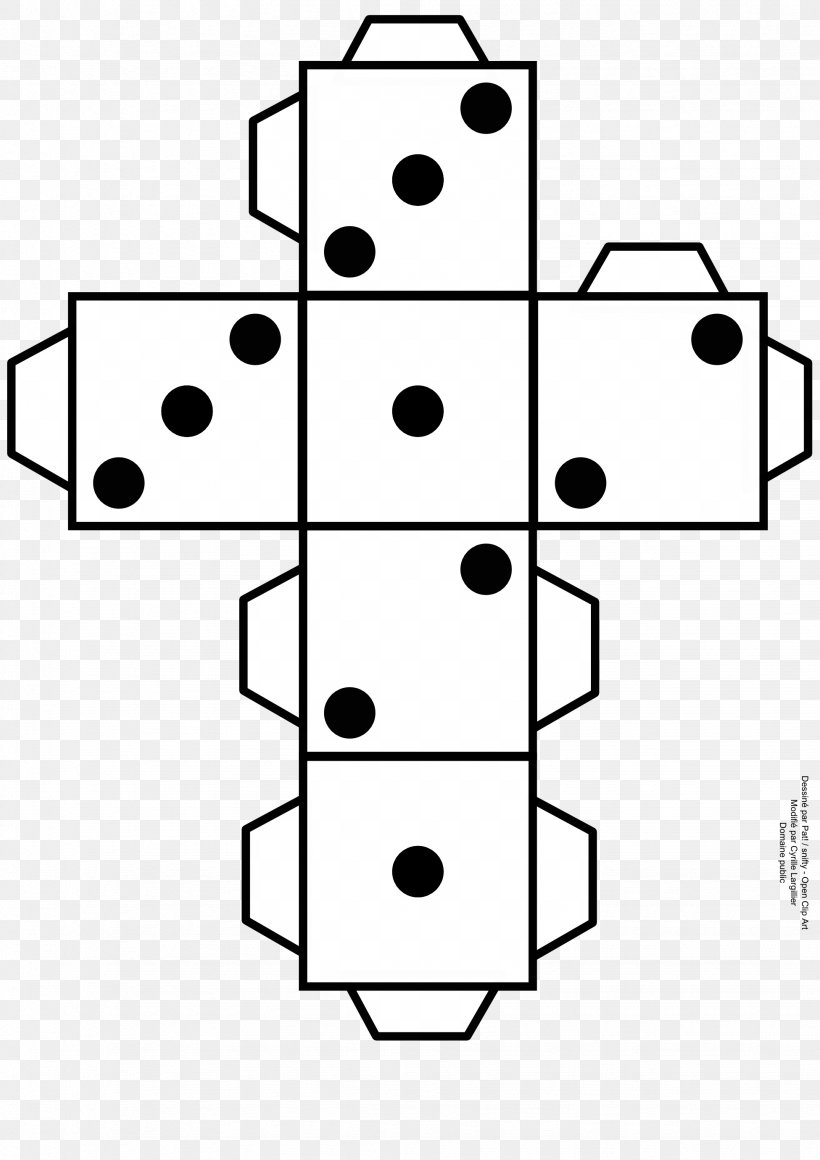 Dice Clip Art, PNG, 1951x2760px, Dice, Area, Black And White, Cube, Dice Game Download Free
