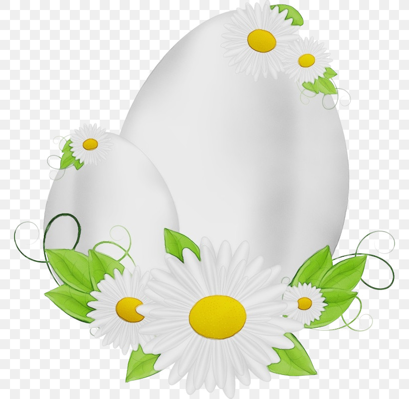 Easter Egg, PNG, 764x800px, Watercolor, Camomile, Chamomile, Daisy, Easter Egg Download Free