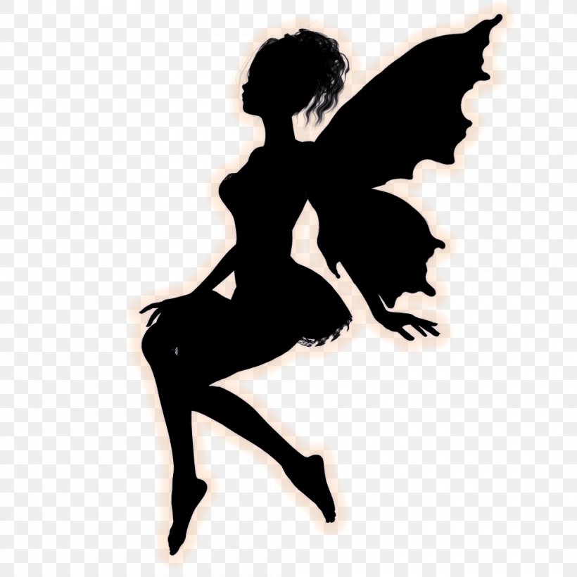 Fairy Silhouette Angelet De Les Dents Pixie Drawing, PNG, 1000x1000px, Fairy, Angelet De Les Dents, Ballet Dancer, Dancer, Drawing Download Free