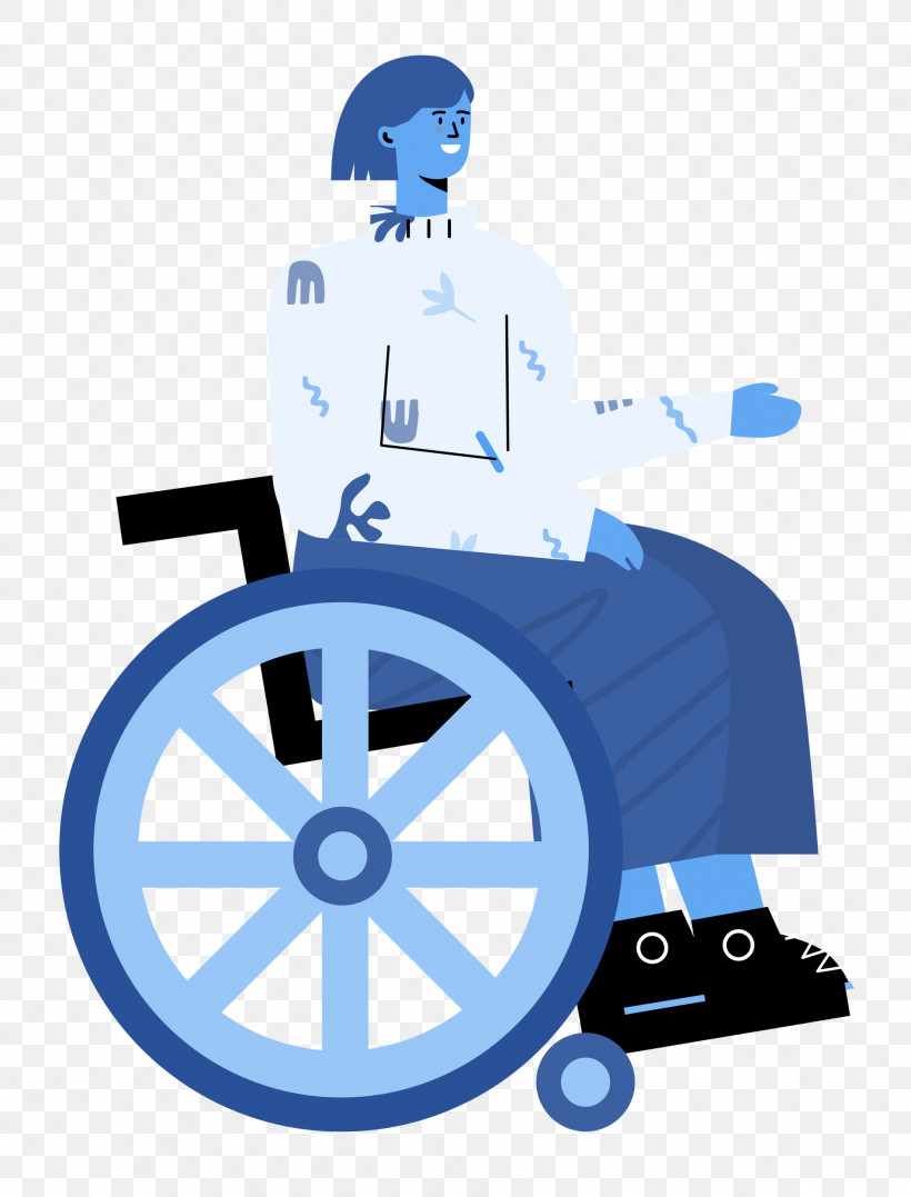 Sitting On Wheelchair Woman Lady, PNG, 1903x2500px, Woman, Behavior, Cartoon, Human, Lady Download Free