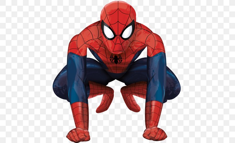 Spider-Man Balloon Air-Walker Superhero Marvel Comics, PNG, 500x500px, Spiderman, Action Figure, Airwalker, Balloon, Birthday Download Free