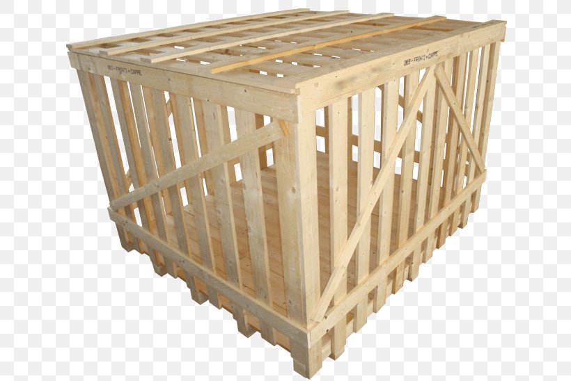 Plywood Packaging And Labeling Transport Pallet, PNG, 650x548px, Wood, Board Foot, Box, Cage, Crate Download Free