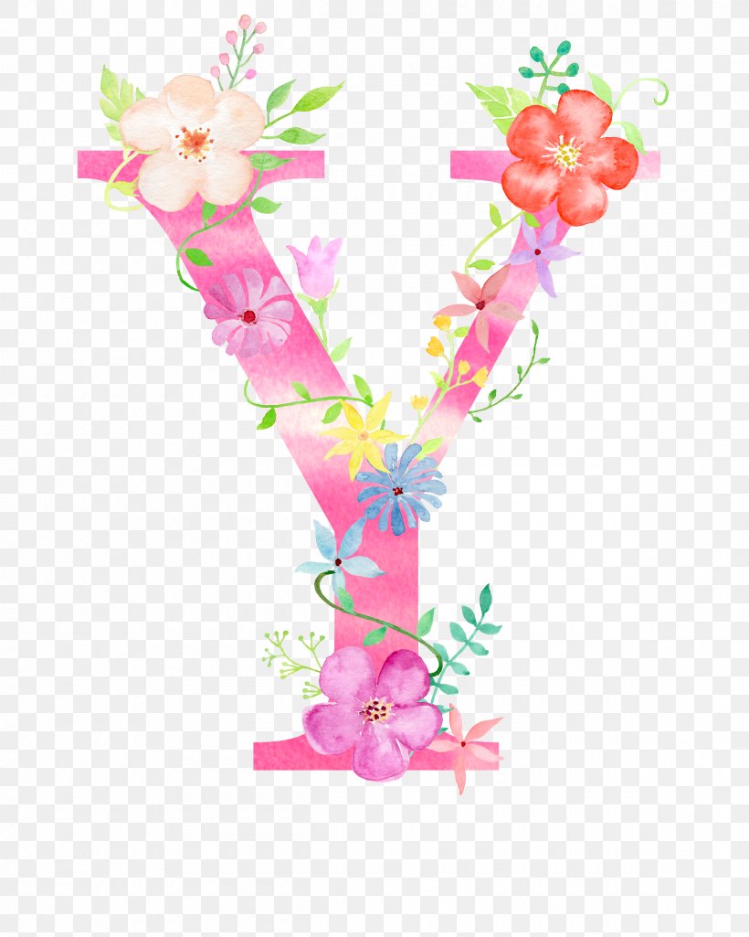 Letter Flower Y, PNG, 2400x3000px, Flower, Alphabet, English Alphabet, Floral Design, Letter Download Free