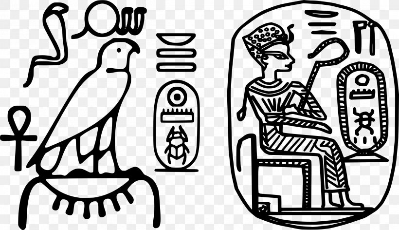Ancient Egypt Egyptian Hieroglyphs Karnak, PNG, 2400x1382px, Watercolor, Cartoon, Flower, Frame, Heart Download Free