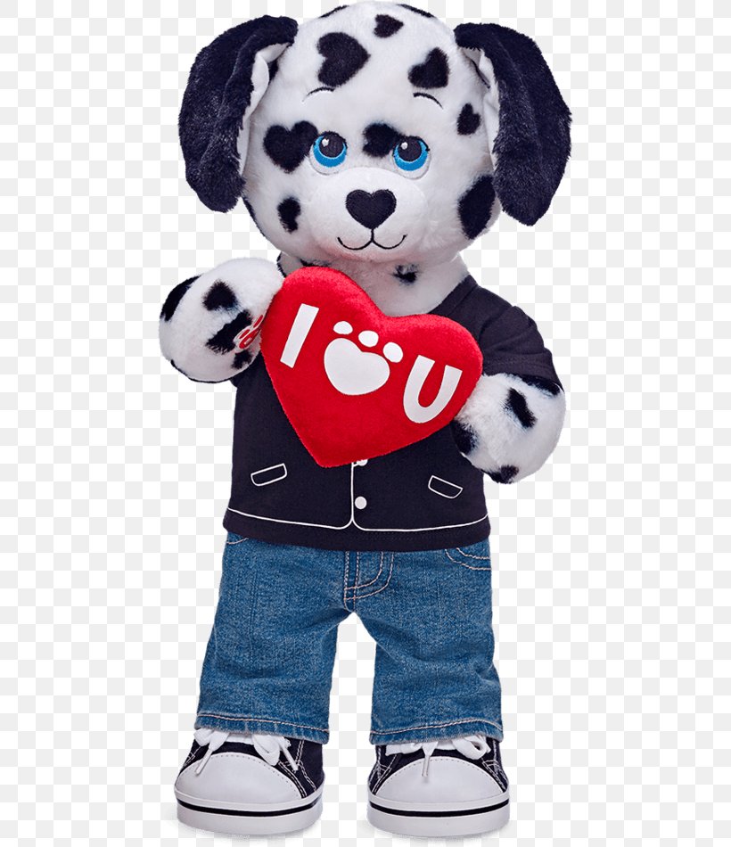 Dalmatian Dog Stuffed Animals & Cuddly Toys Build-A-Bear Workshop Valentine's Day, PNG, 470x950px, Watercolor, Cartoon, Flower, Frame, Heart Download Free