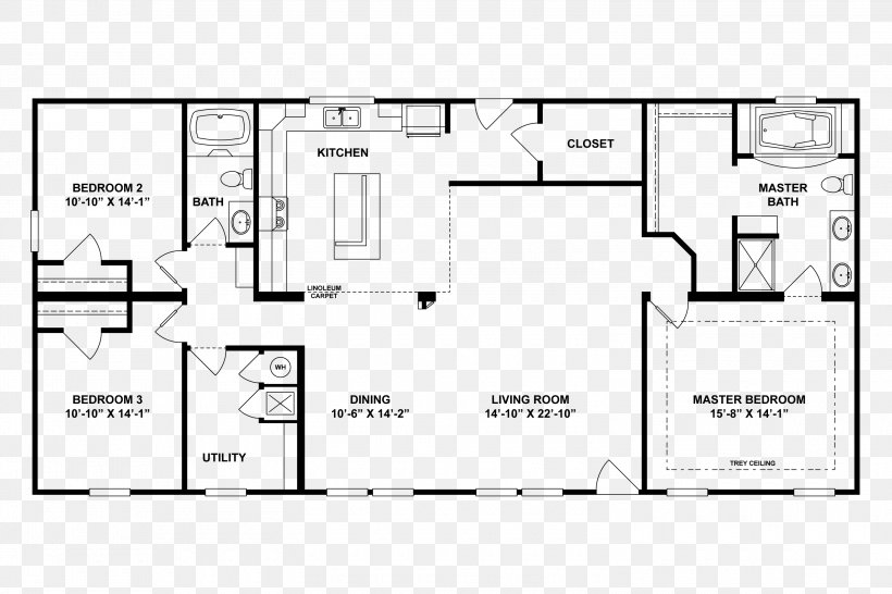 Floor Plan House Room Bathtub, PNG, 3000x2000px, Floor Plan, Architectural Engineering, Area, Bathroom, Bathtub Download Free