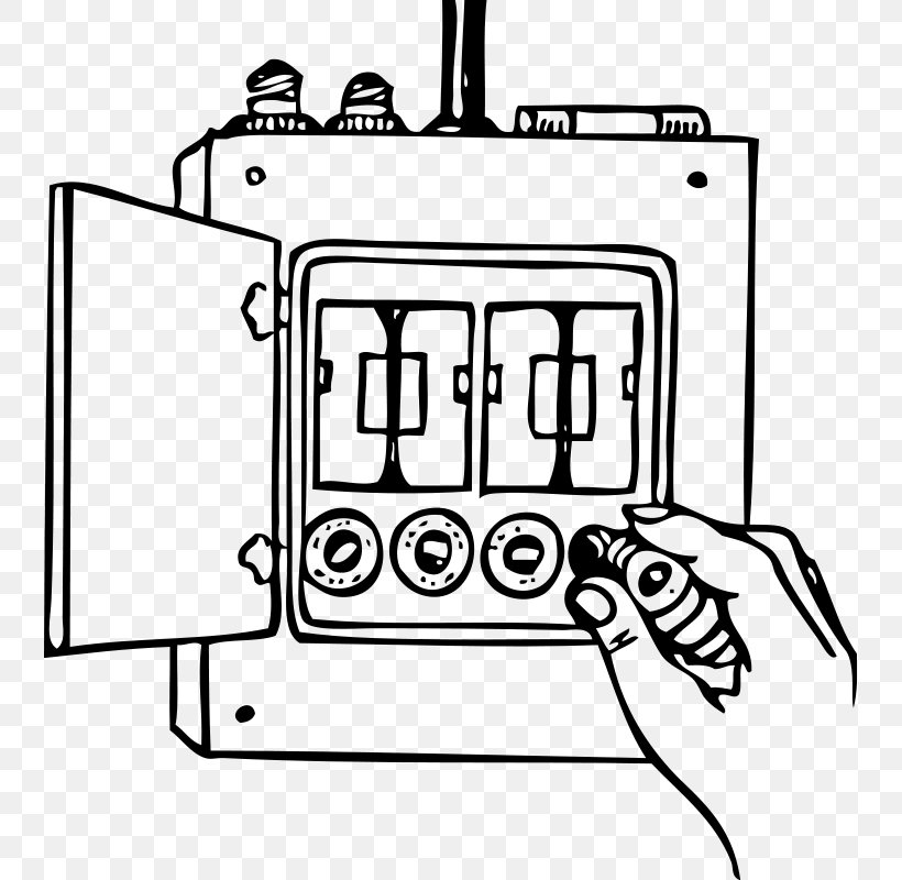 Fuse Clip Art, PNG, 739x800px, Fuse, Area, Black And White, Diagram, Distribution Board Download Free