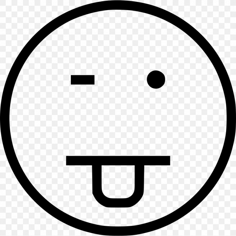 Smiley Wink Emoticon, PNG, 980x982px, Smiley, Black And White, Emoticon, Eye, Face Download Free