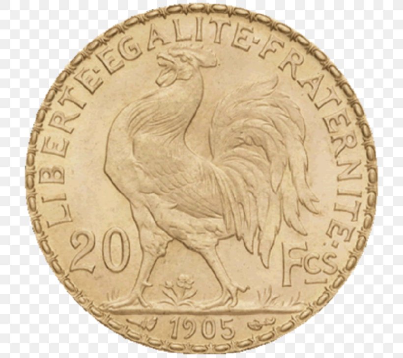 Gold Coin Napoléon Franc Gold Coin, PNG, 768x730px, Coin, Chicken, Currency, Franc, French Franc Download Free
